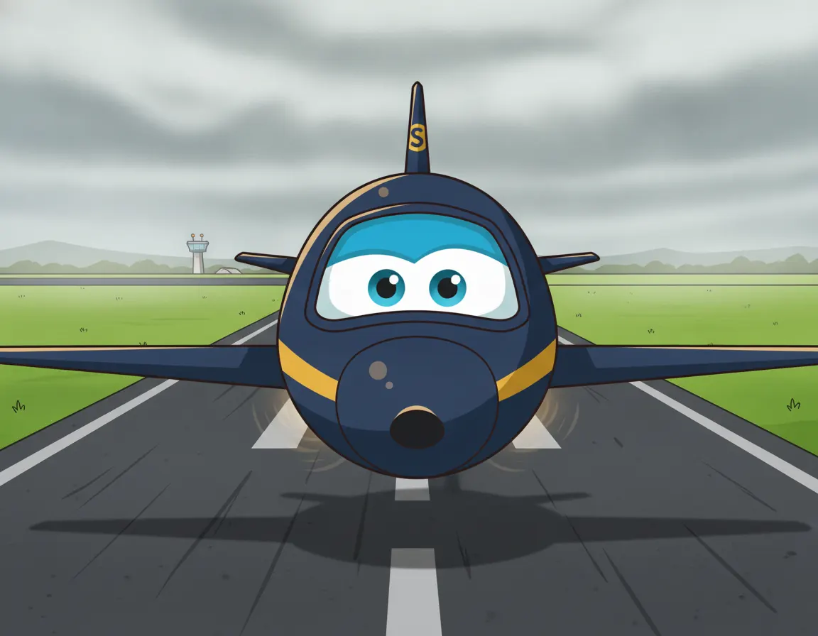 Sky's Big Star Flight, illustration for page 4
