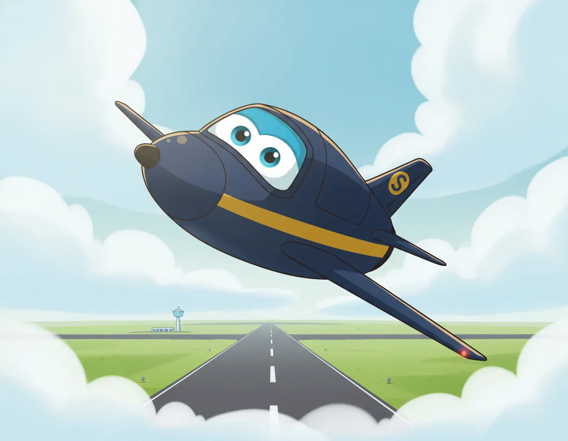 Sky's Big Star Flight, illustration for page 5