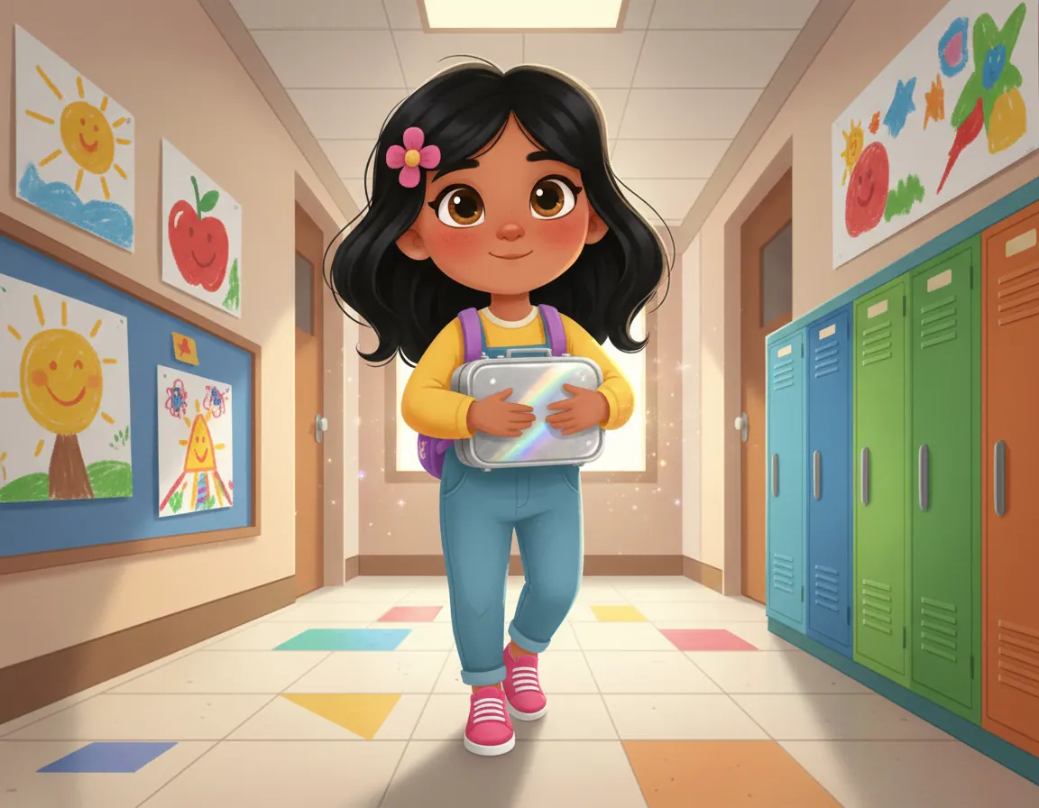 Maya's Marvelous Lunchbox, illustration for page 10