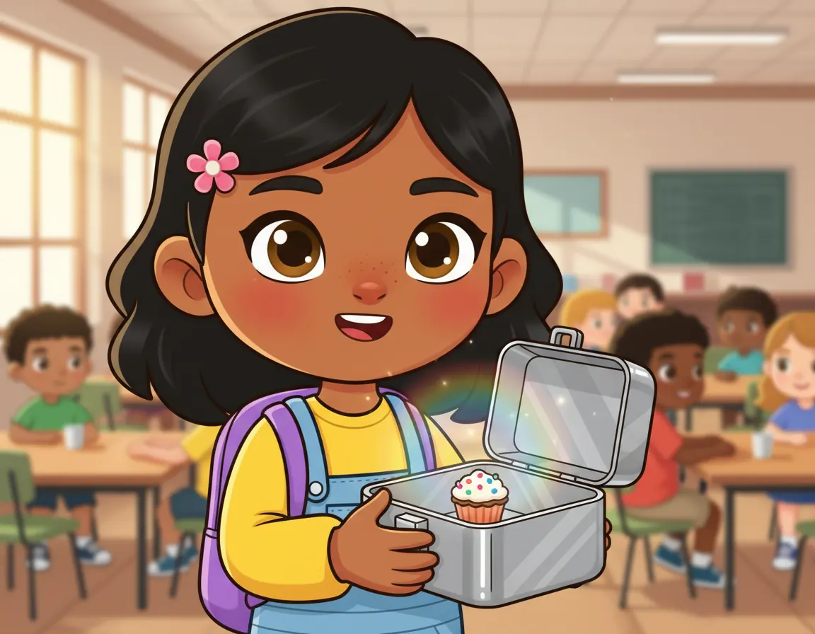 Maya's Marvelous Lunchbox, illustration for page 4