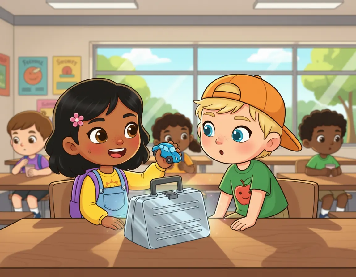 Maya's Marvelous Lunchbox, illustration for page 6