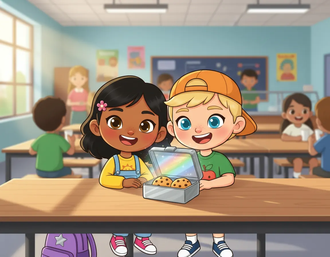 Maya's Marvelous Lunchbox, illustration for page 9