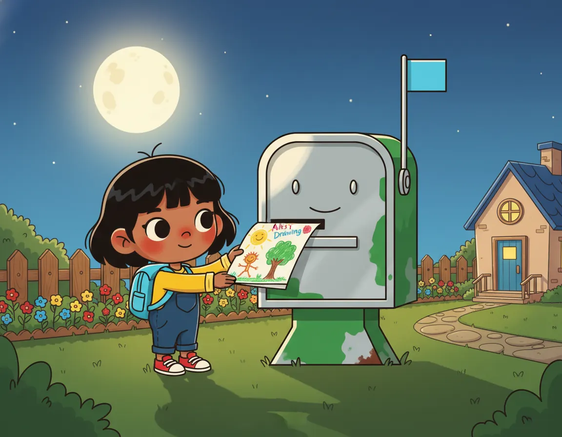 The Mailbox's Dreamy Delivery, illustration for page 9