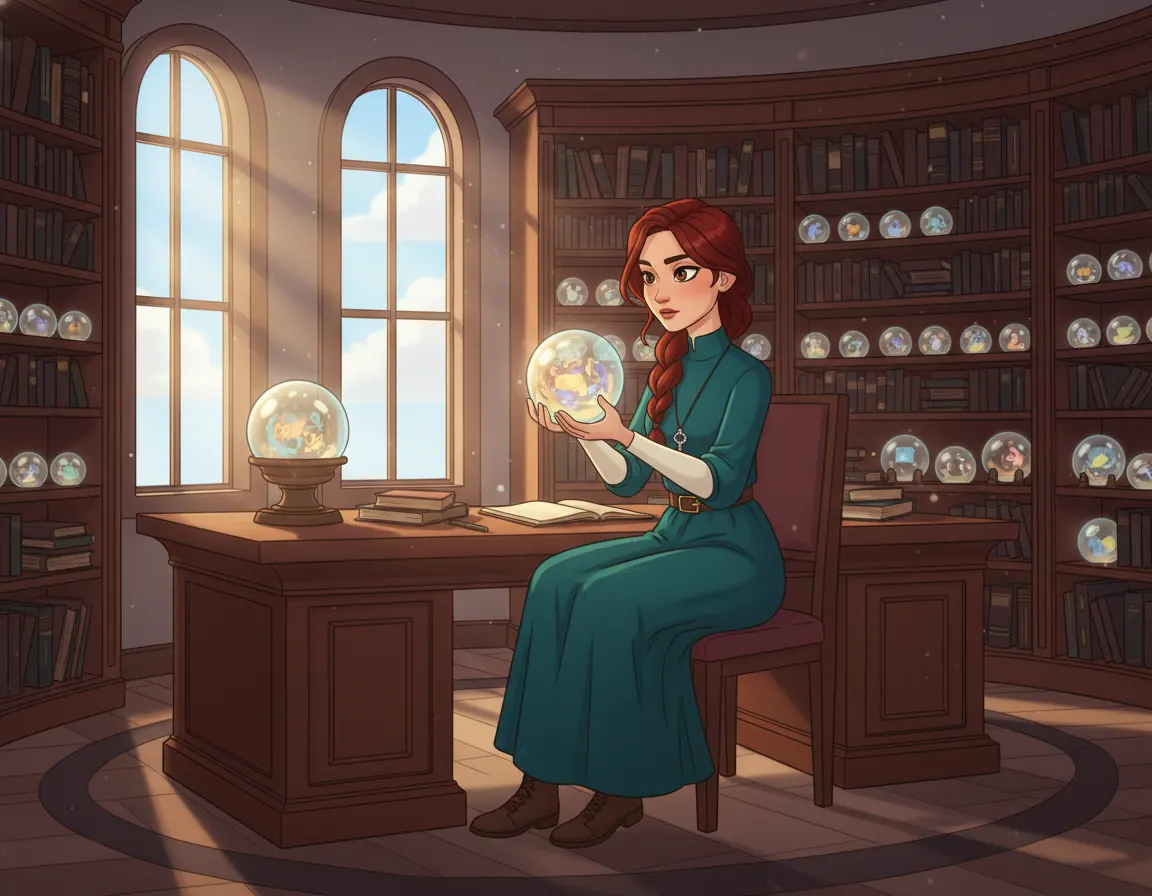 The Memory Keeper's Choice, illustration for page 1