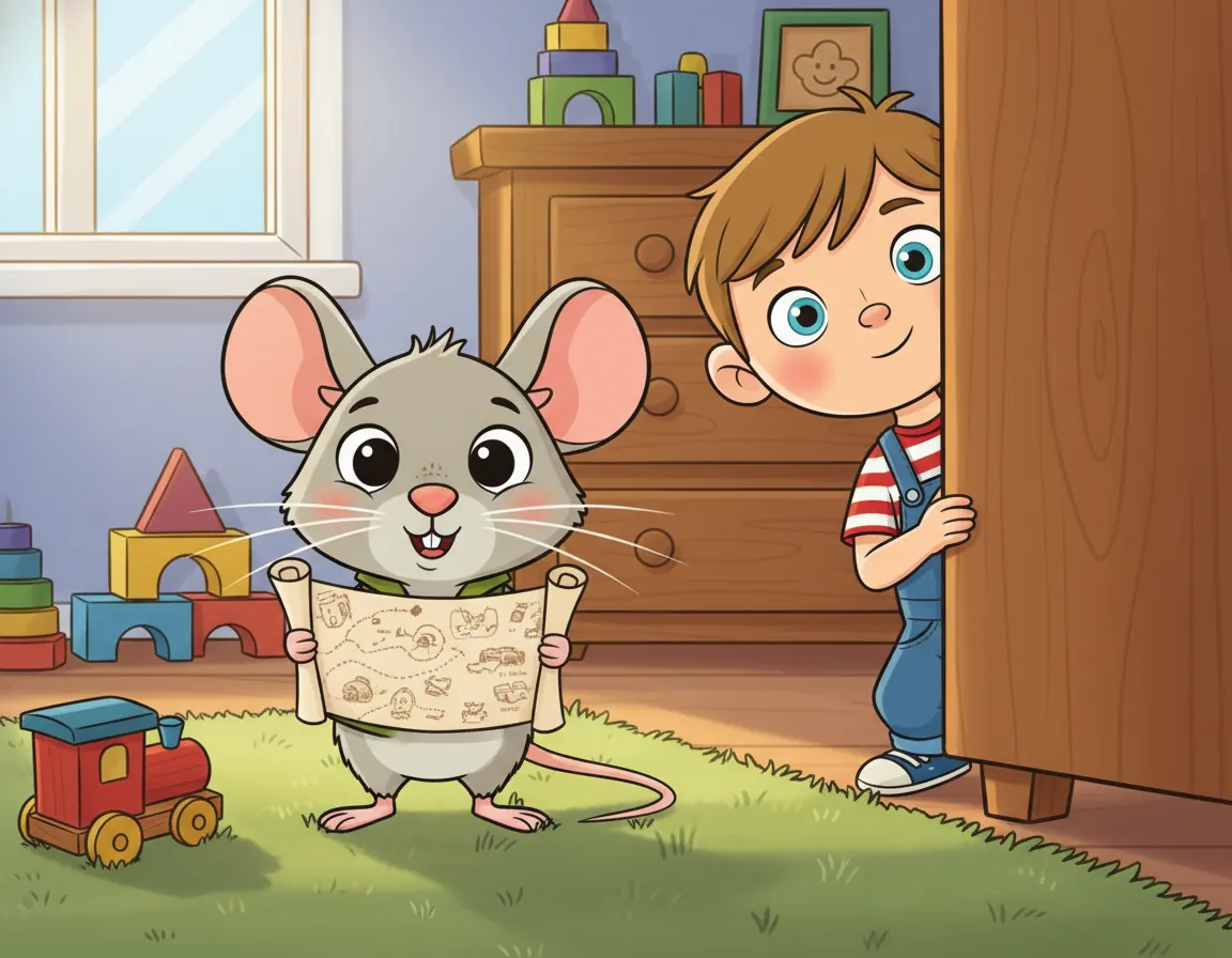Cover illustration for Barnaby's Secret Map