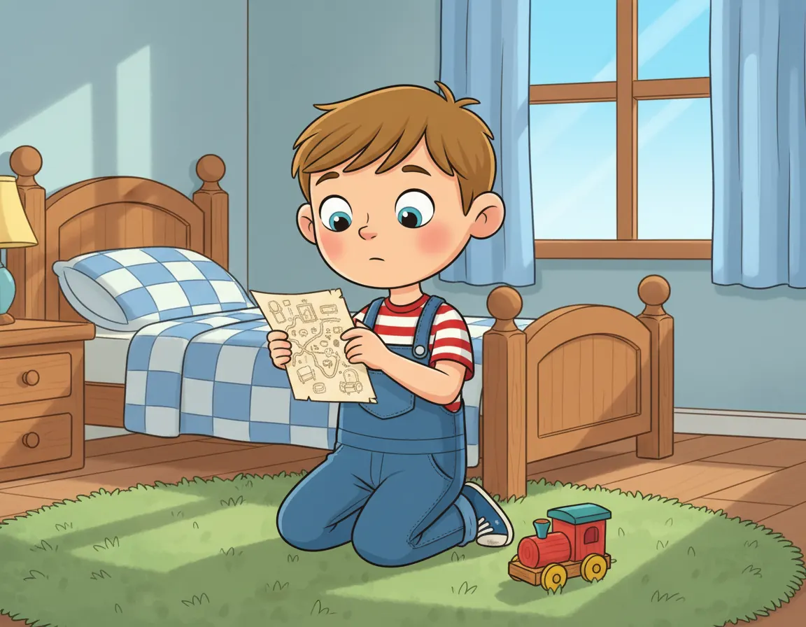 Barnaby's Secret Map, illustration for page 3