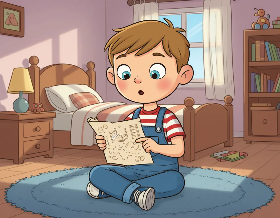 Barnaby's Secret Map, illustration for page 4