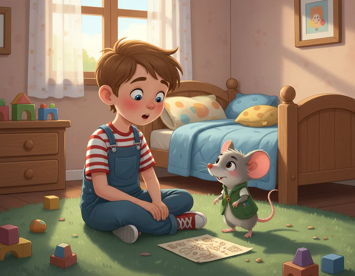 Barnaby's Secret Map, illustration for page 8