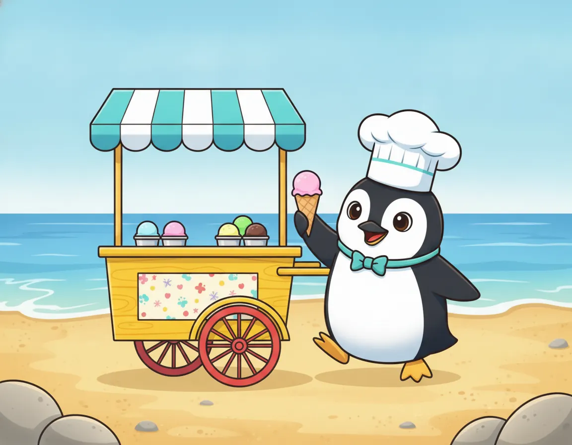 Cover illustration for Percy's Cool Summer Shop