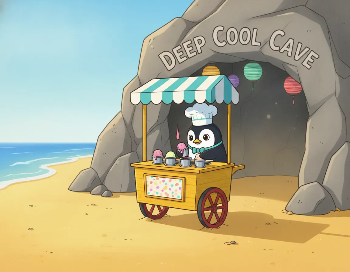 Percy's Cool Summer Shop, illustration for page 4