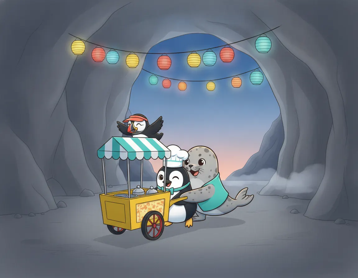 Percy's Cool Summer Shop, illustration for page 9
