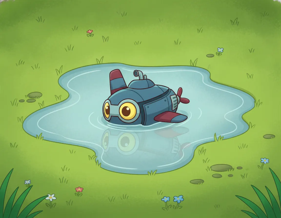 AeroSub's Big Splash, illustration for page 7