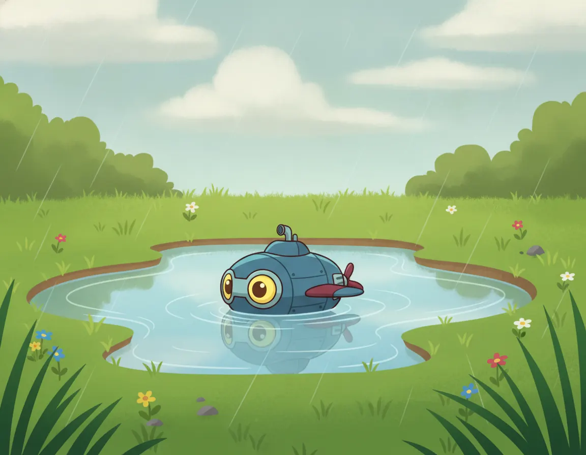 AeroSub's Big Splash, illustration for page 8