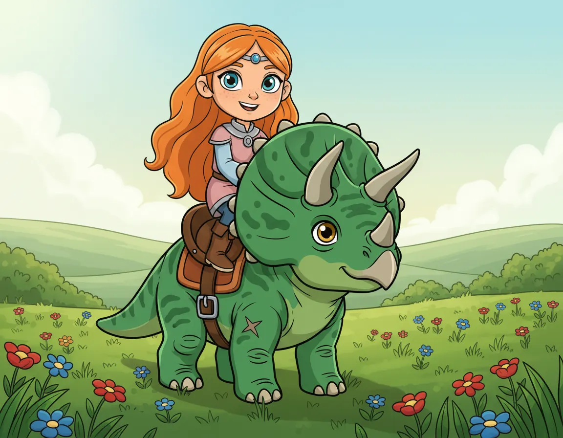 Cover illustration for Elara and Grom's Brave Ride