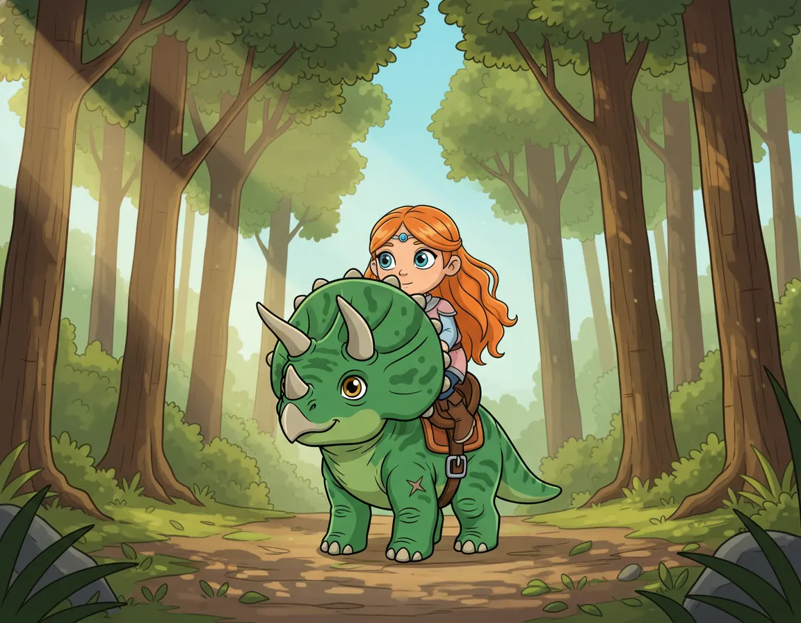 Elara and Grom's Brave Ride, illustration for page 4