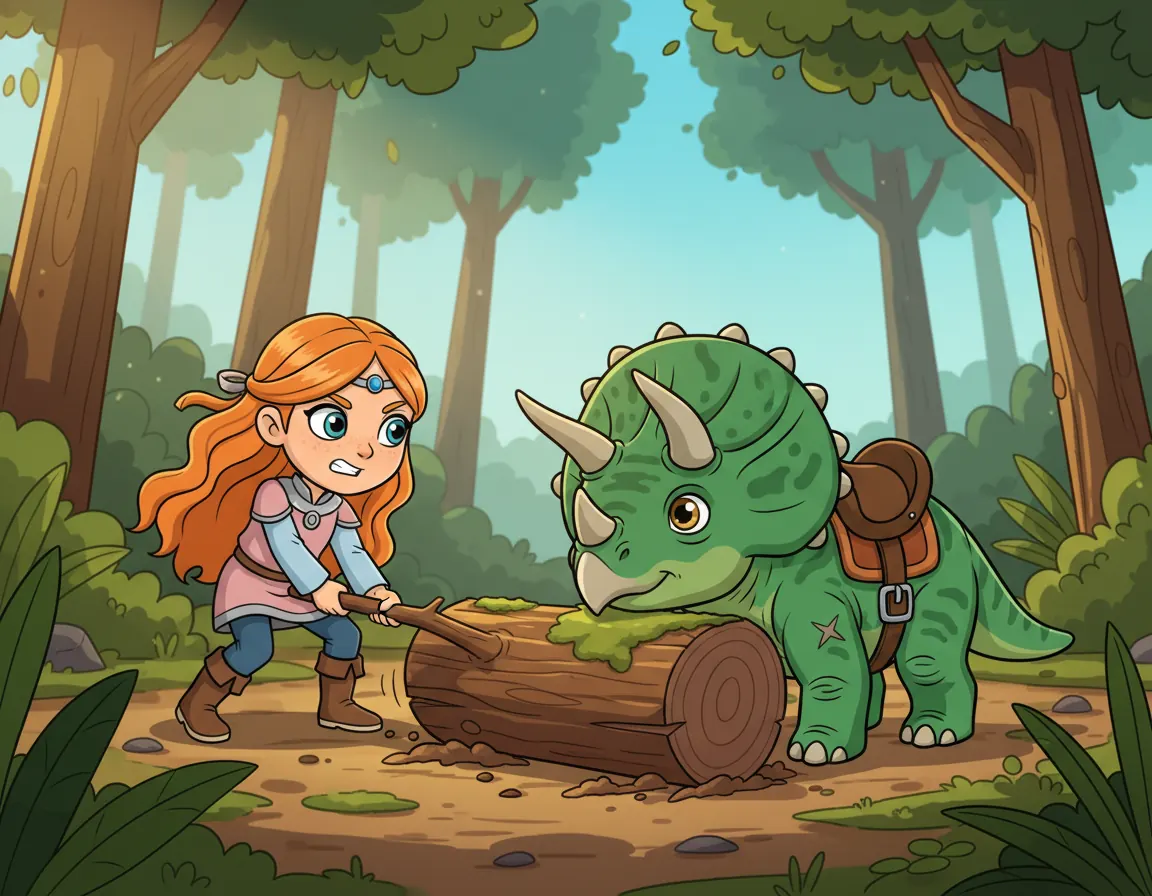 Elara and Grom's Brave Ride, illustration for page 6