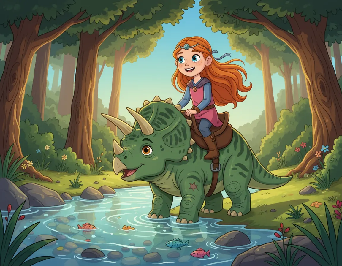 Elara and Grom's Brave Ride, illustration for page 7