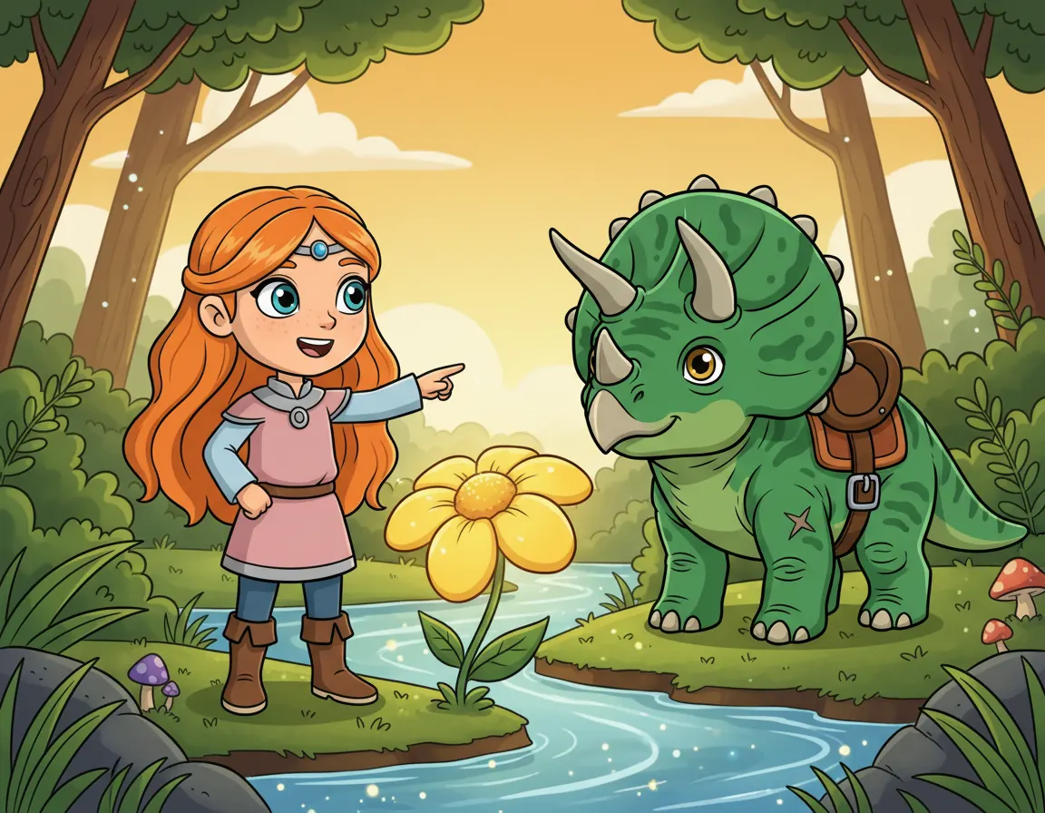 Elara and Grom's Brave Ride, illustration for page 8