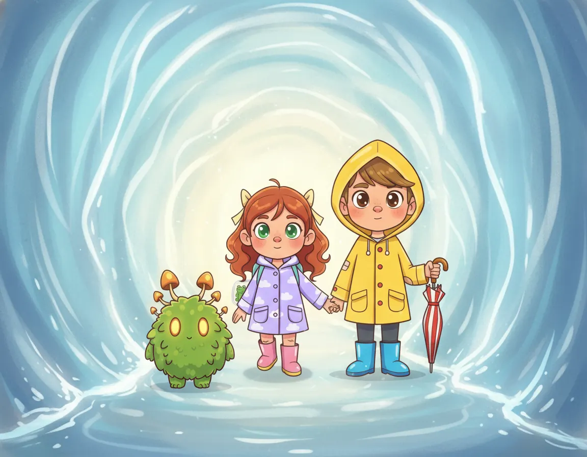 The Rainy Day Tunnel, illustration for page 5