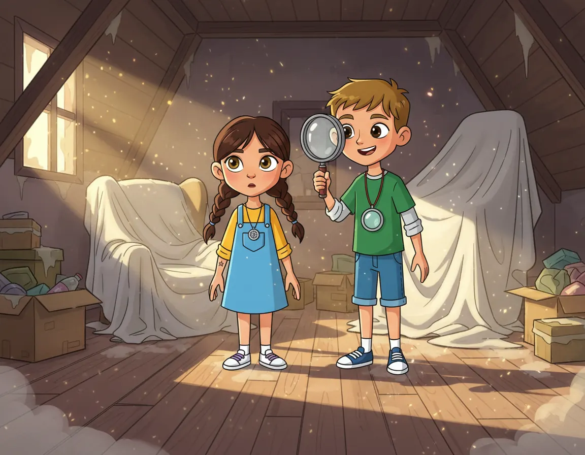 The Secret Attic Box, illustration for page 2