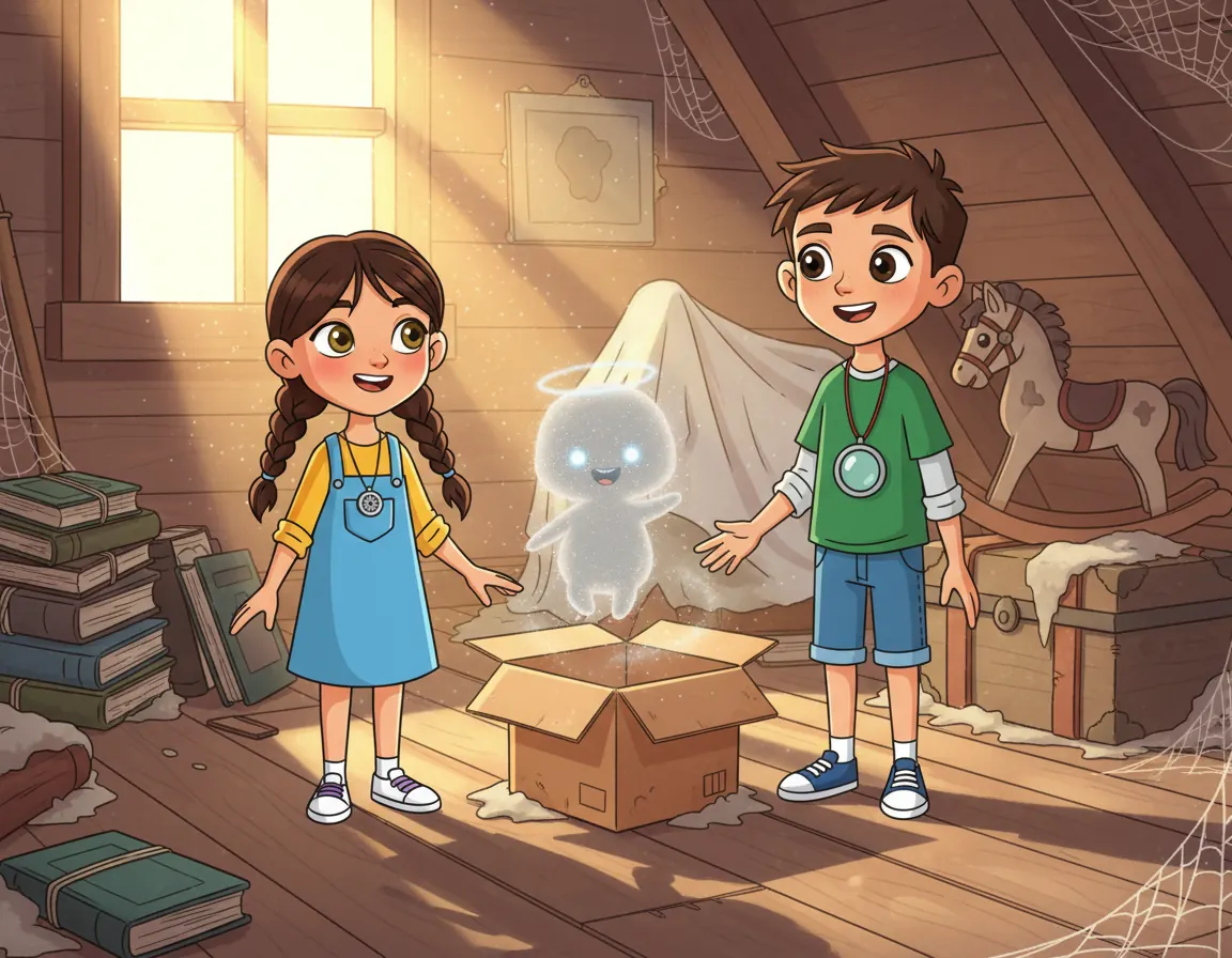 The Secret Attic Box, illustration for page 5