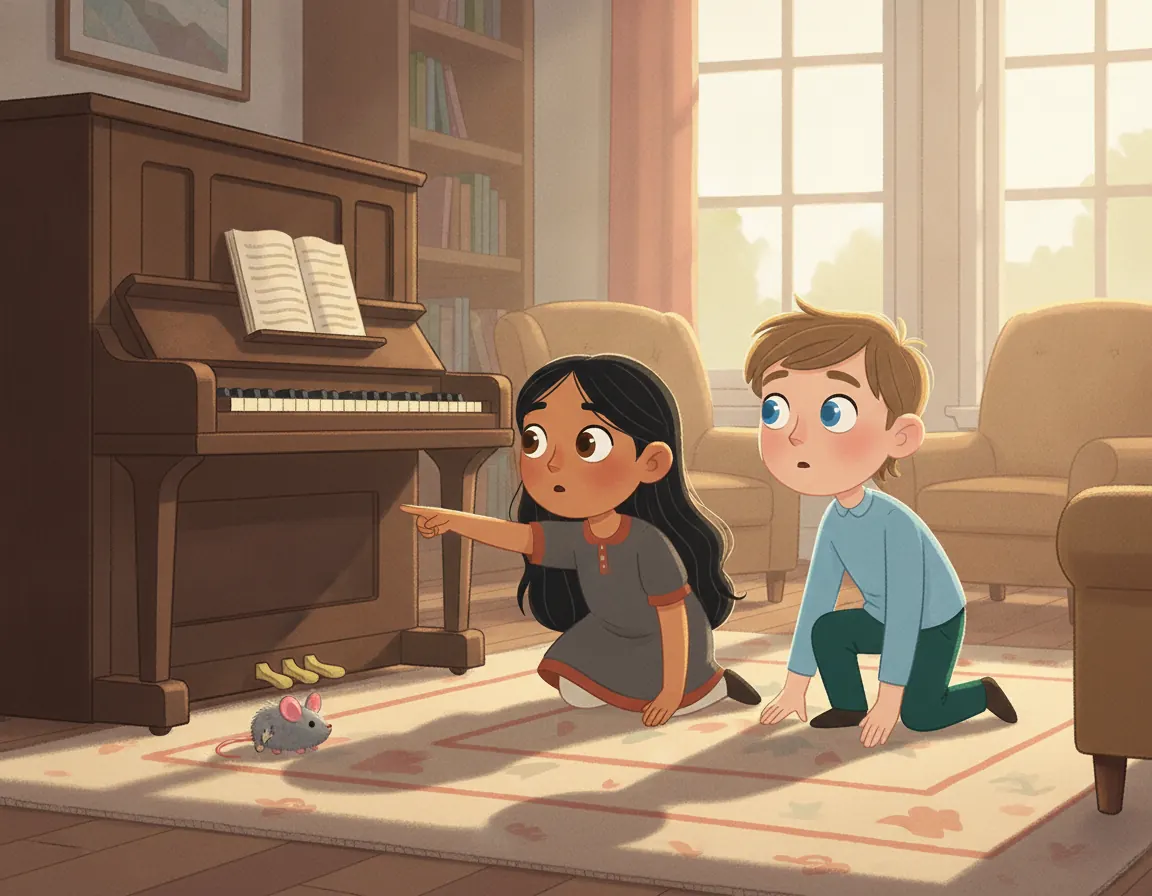 The Piano's Secret Song, illustration for page 2