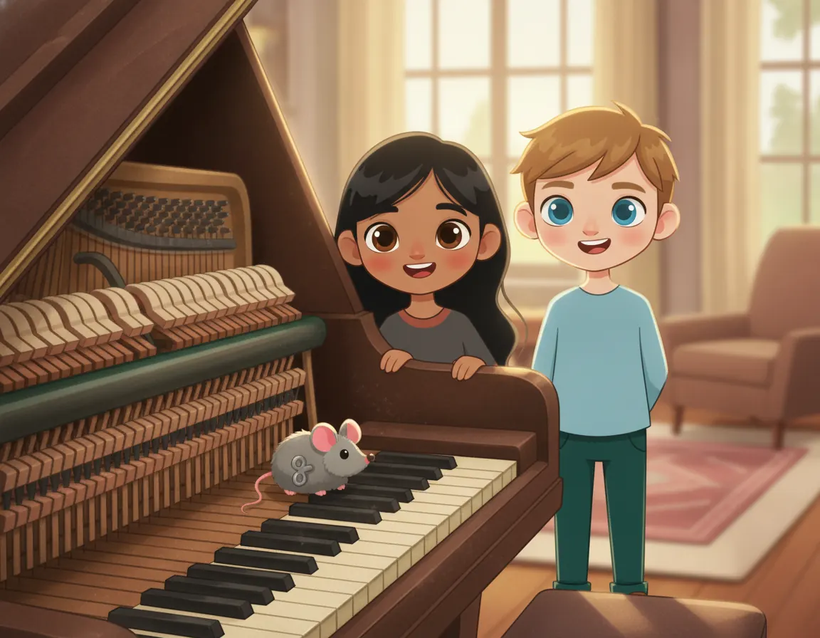 The Piano's Secret Song, illustration for page 9