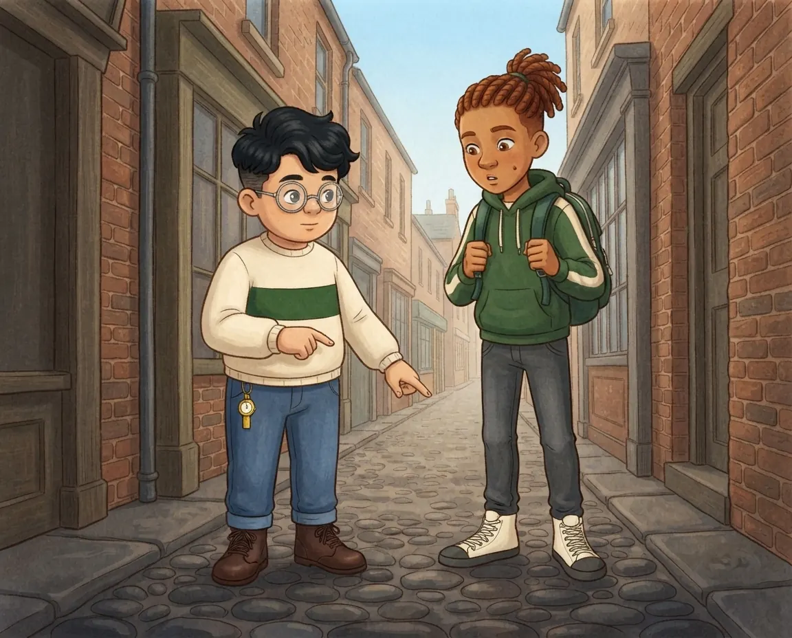 Cover illustration for The Strolling Street of Cobbles