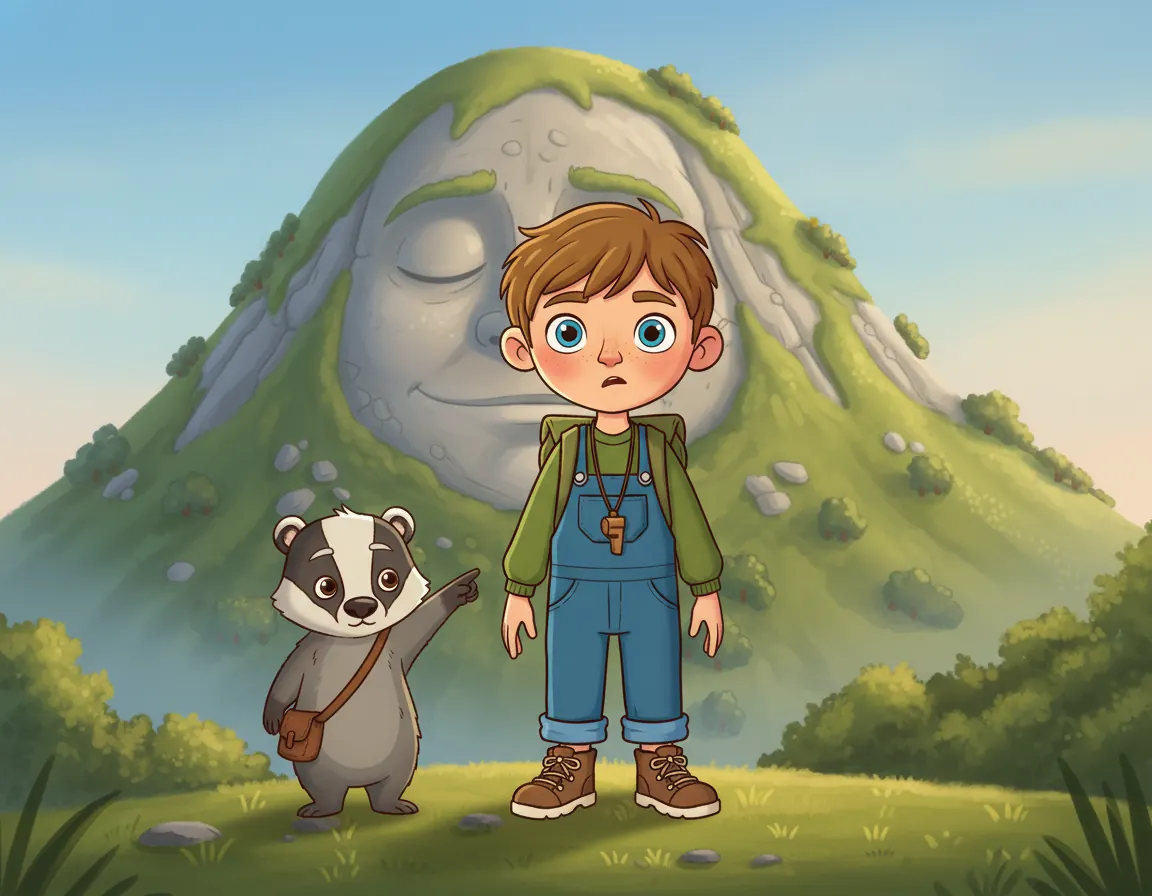 The Mountain's Softest Song, illustration for page 1
