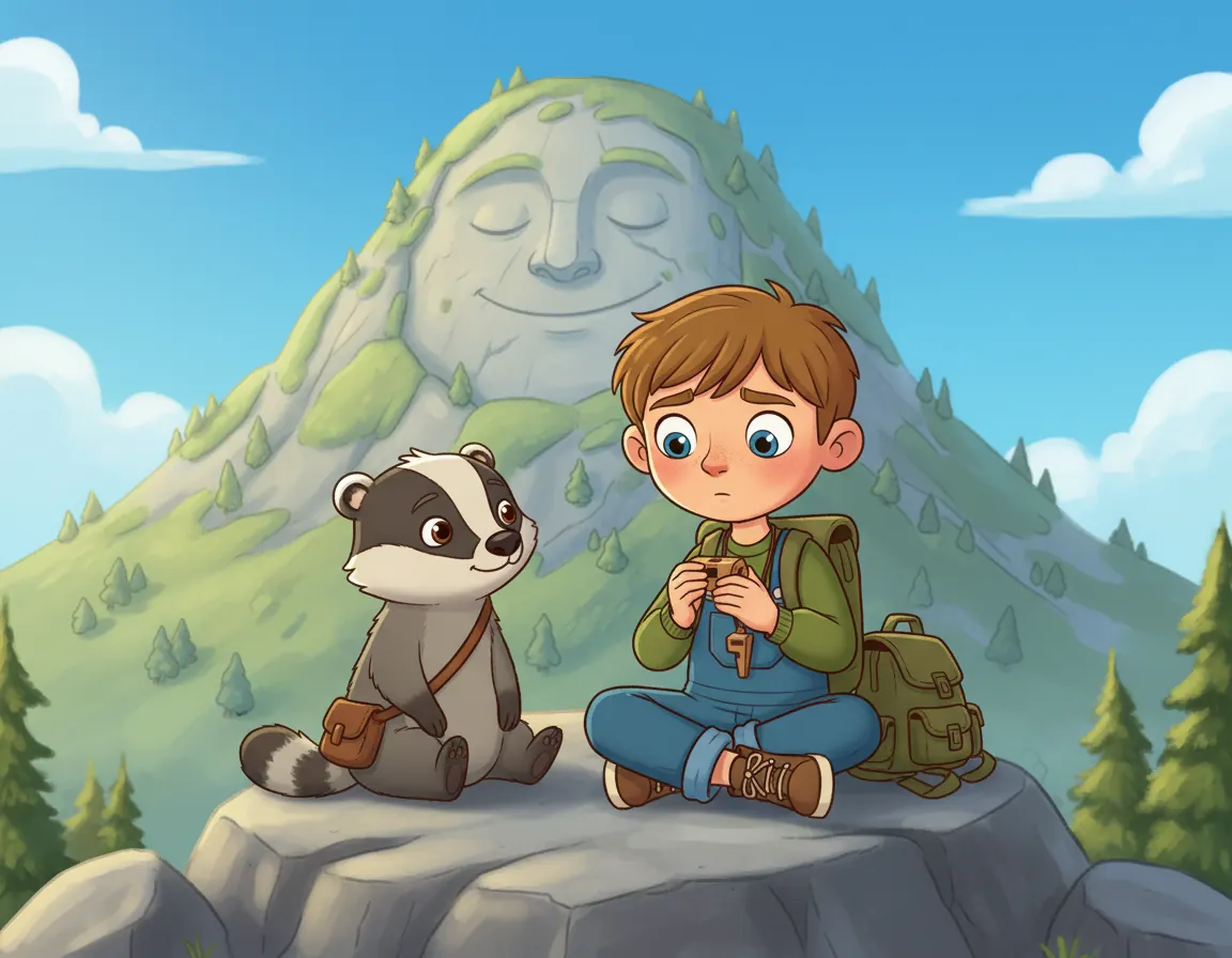 The Mountain's Softest Song, illustration for page 8