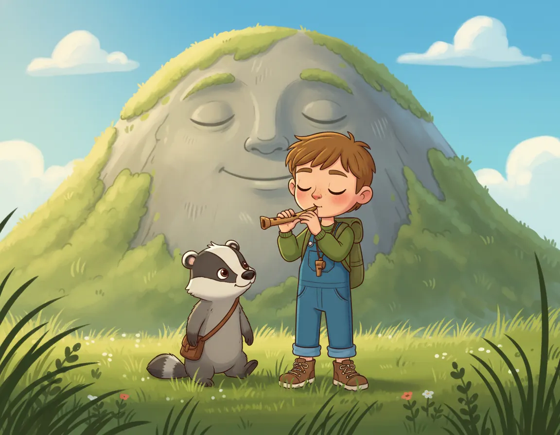 The Mountain's Softest Song, illustration for page 9