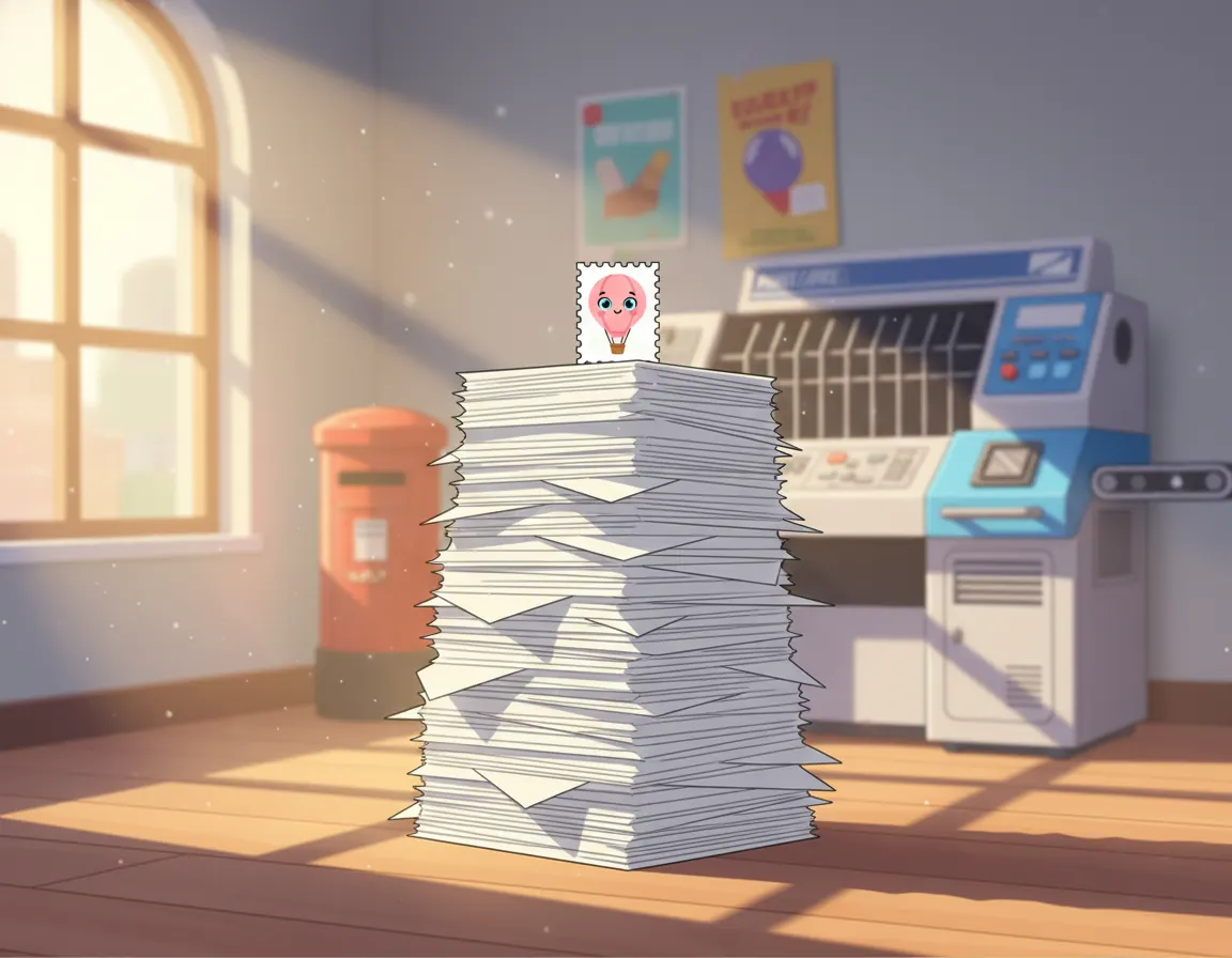 Anya's Mailbox Adventure, illustration for page 1