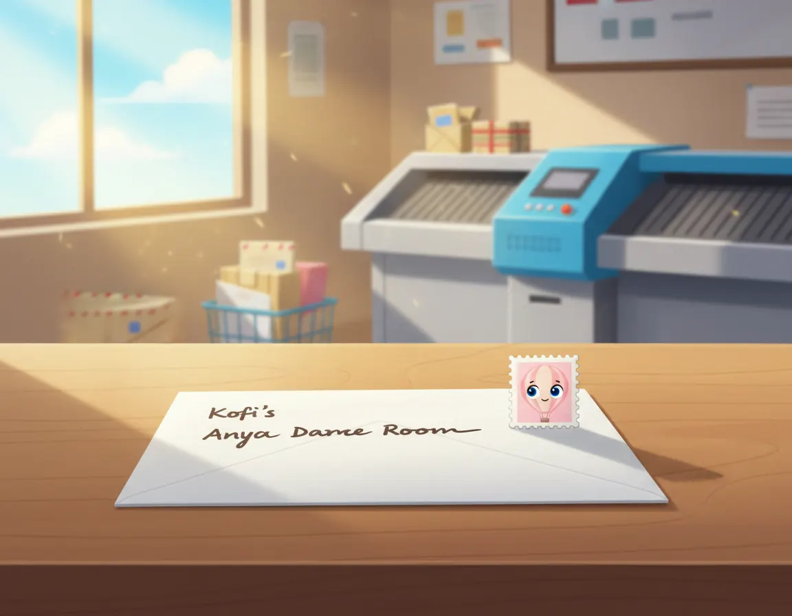 Anya's Mailbox Adventure, illustration for page 2