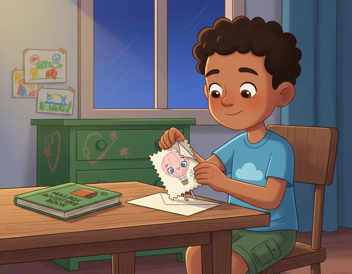 Anya's Mailbox Adventure, illustration for page 9