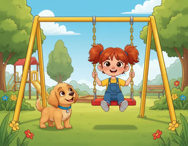 Cover illustration for Maya's Big Swing Dream