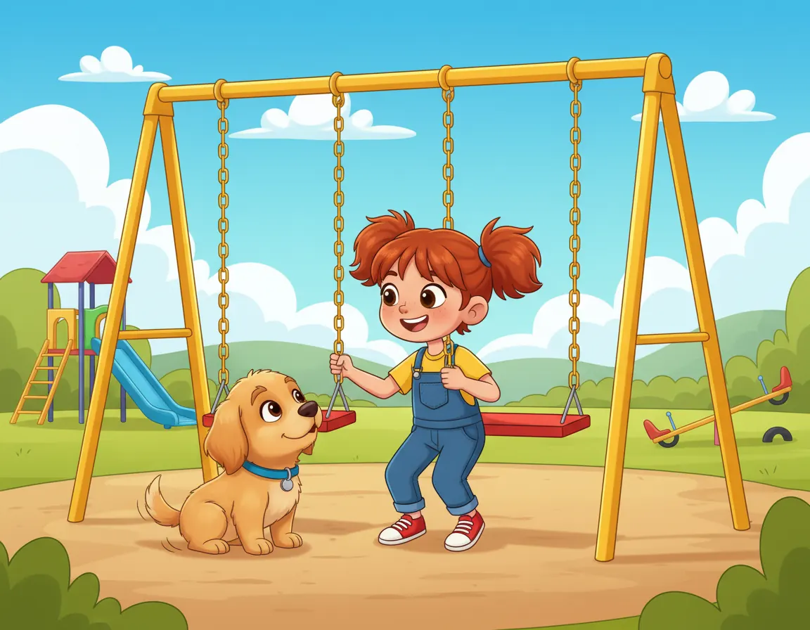 Maya's Big Swing Dream, illustration for page 2