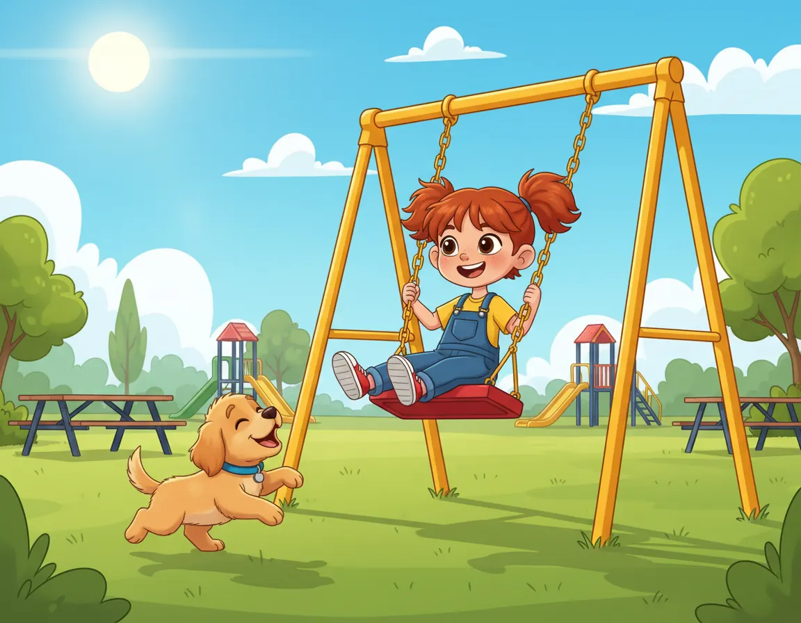 Maya's Big Swing Dream, illustration for page 3