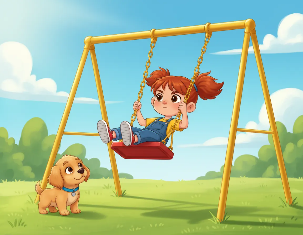 Maya's Big Swing Dream, illustration for page 4