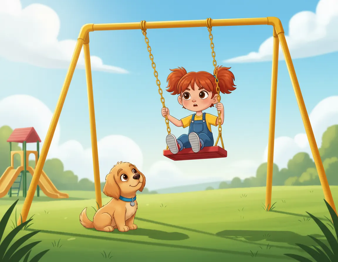Maya's Big Swing Dream, illustration for page 5