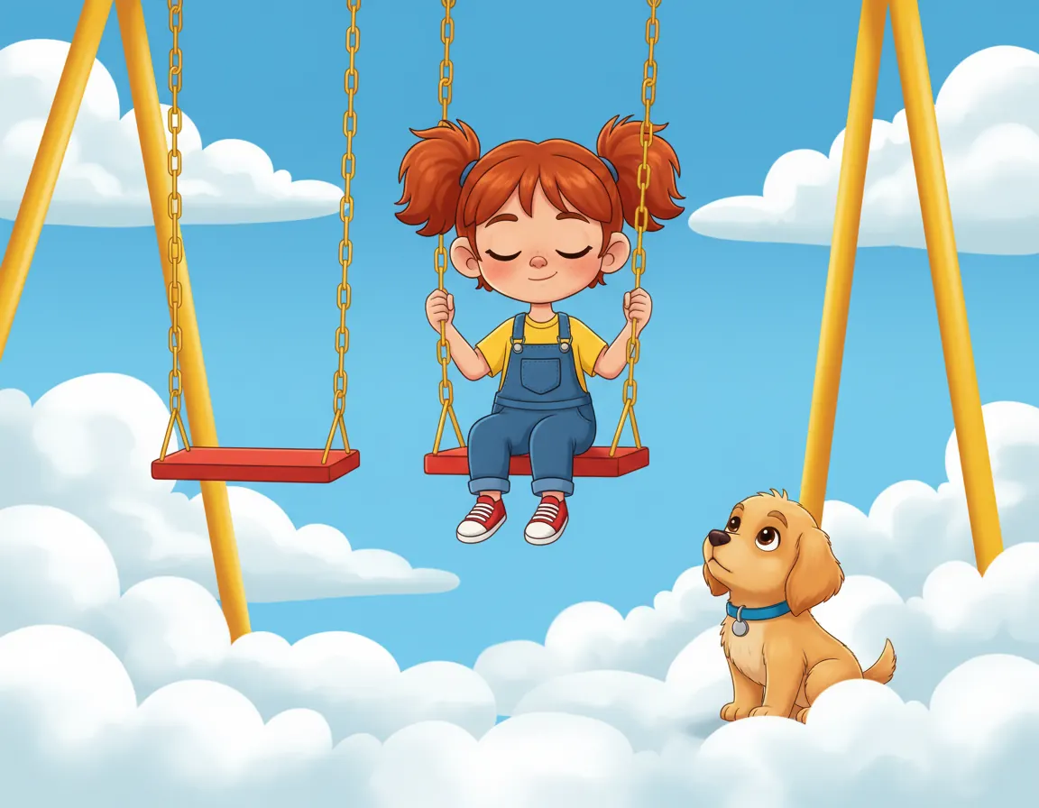 Maya's Big Swing Dream, illustration for page 7