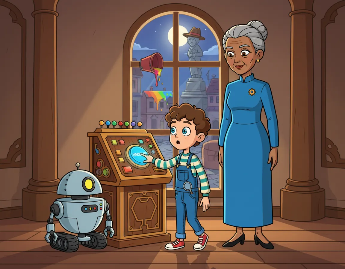 The Harmony Hub's Secret, illustration for page 8