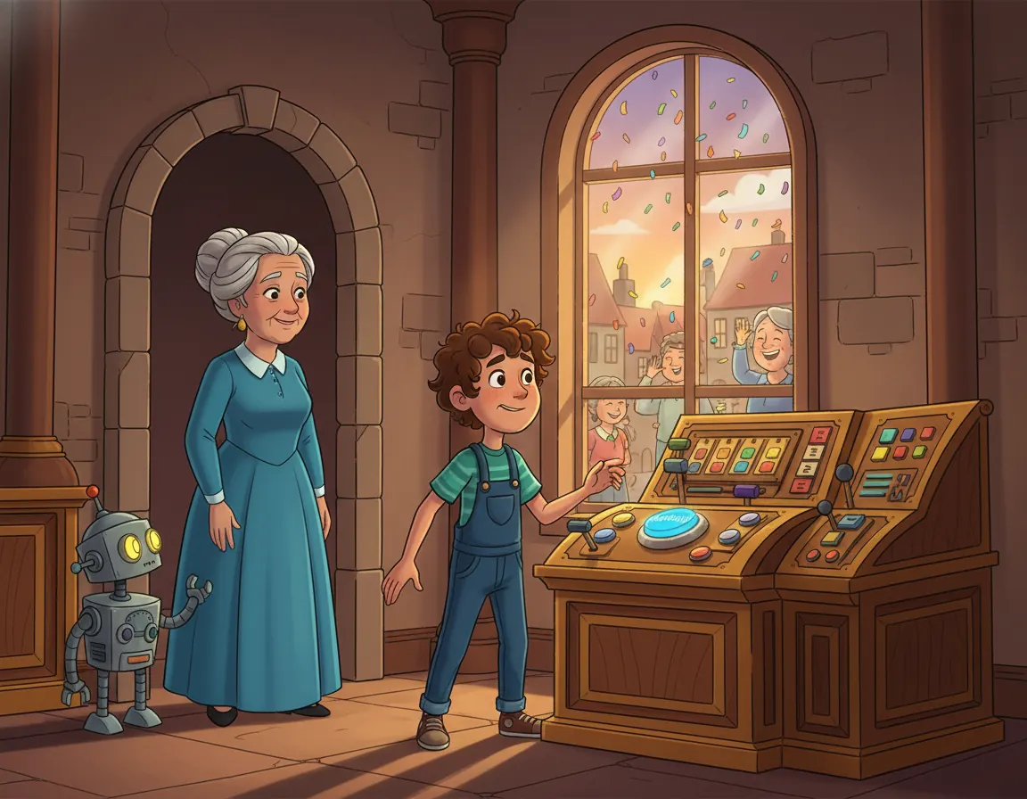 The Harmony Hub's Secret, illustration for page 9