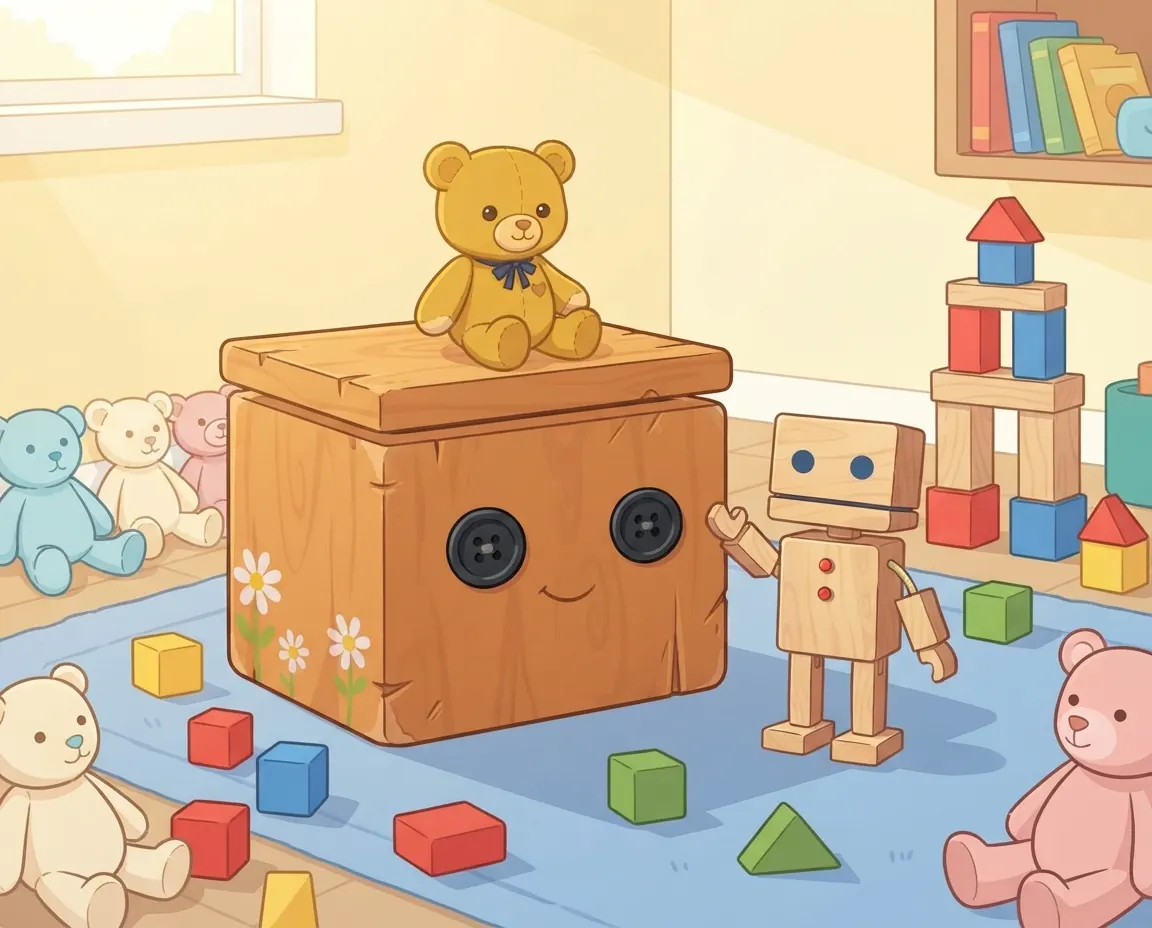 Cover illustration for Boxy's Big Surprise