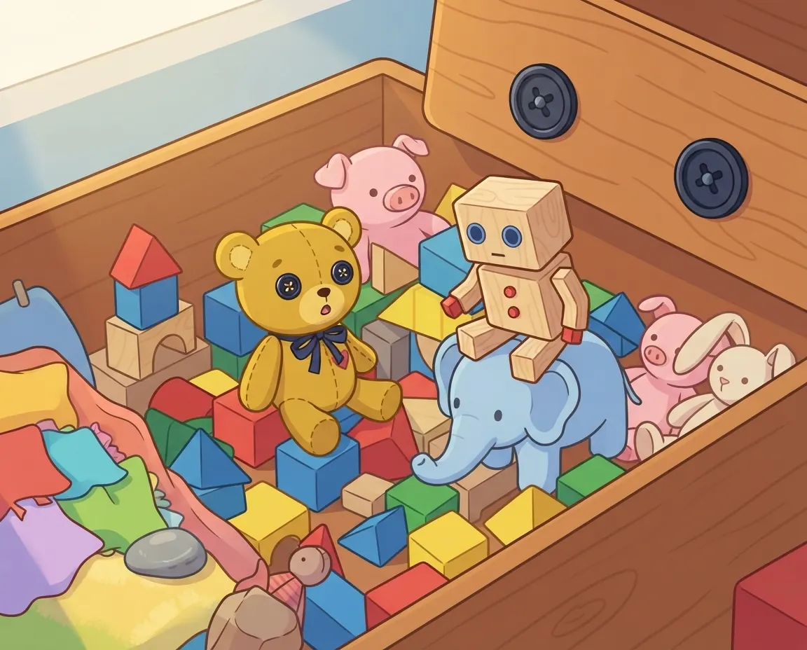 Boxy's Big Surprise, illustration for page 1