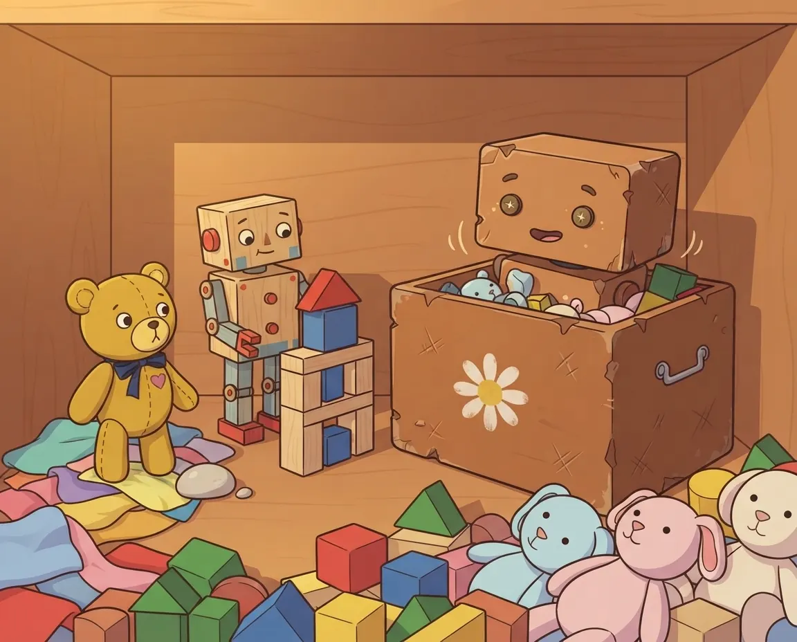 Boxy's Big Surprise, illustration for page 8