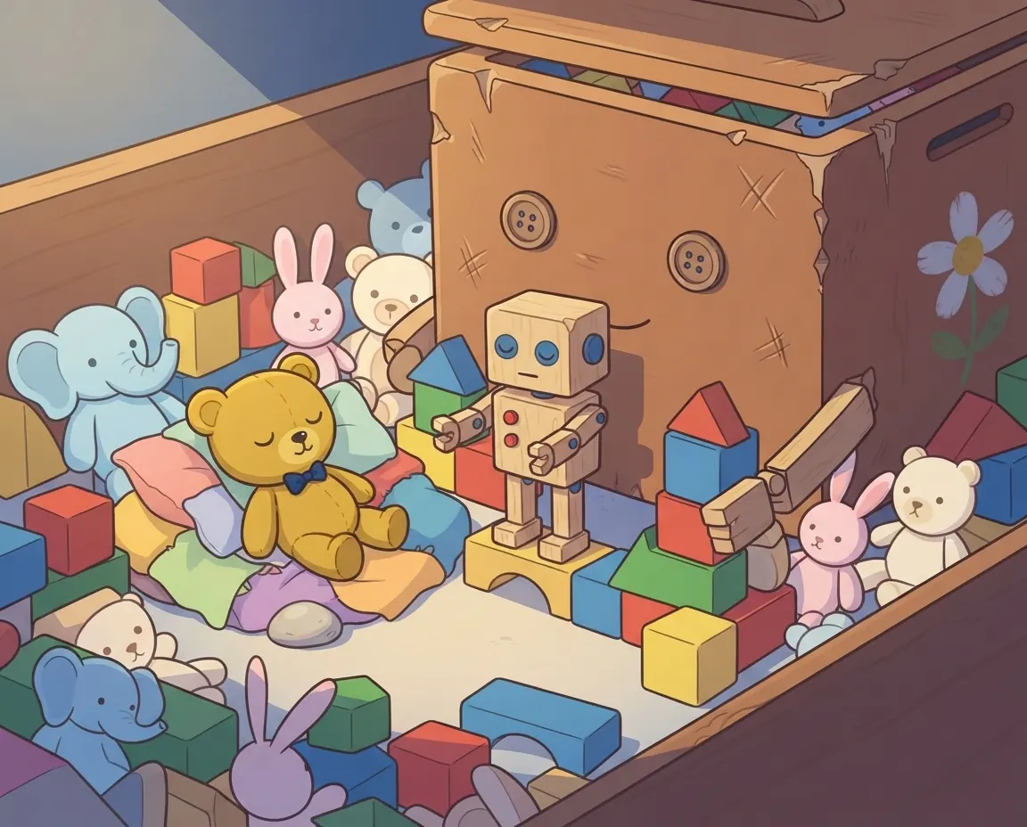 Boxy's Big Surprise, illustration for page 9