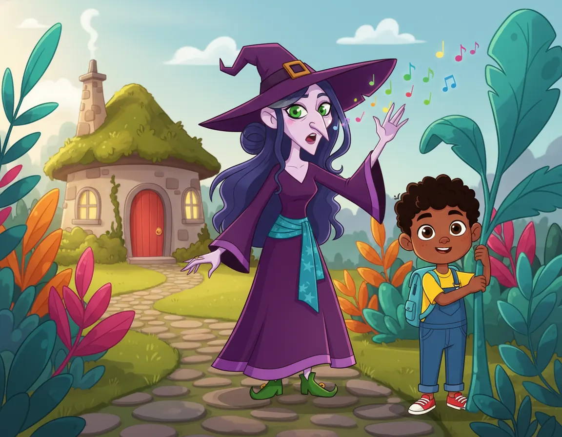 Kazimir's Singing Spells, illustration for page 2