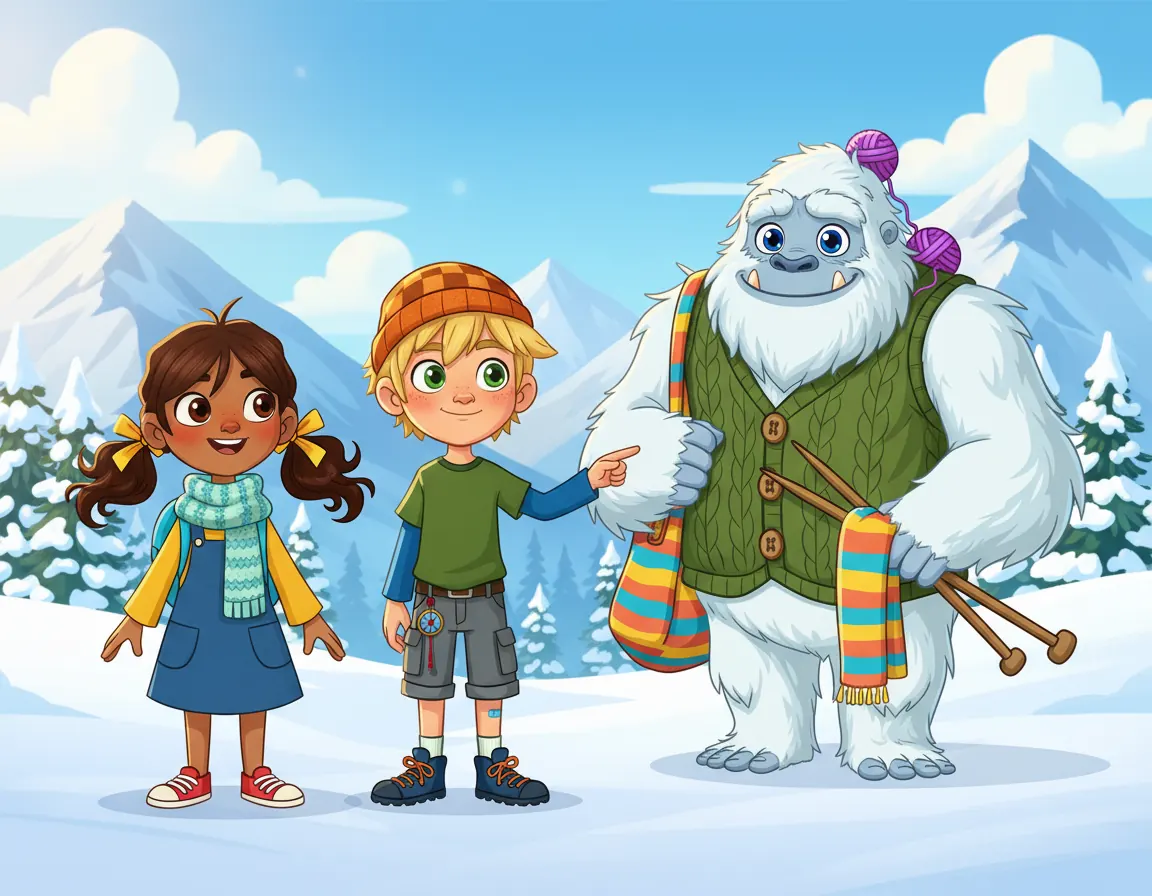 Cover illustration for Kaelo's Cozy Knits