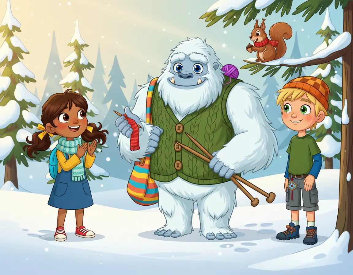 Kaelo's Cozy Knits, illustration for page 10