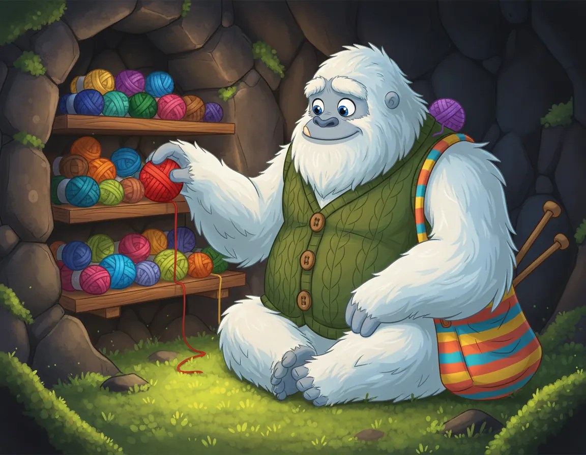 Kaelo's Cozy Knits, illustration for page 4